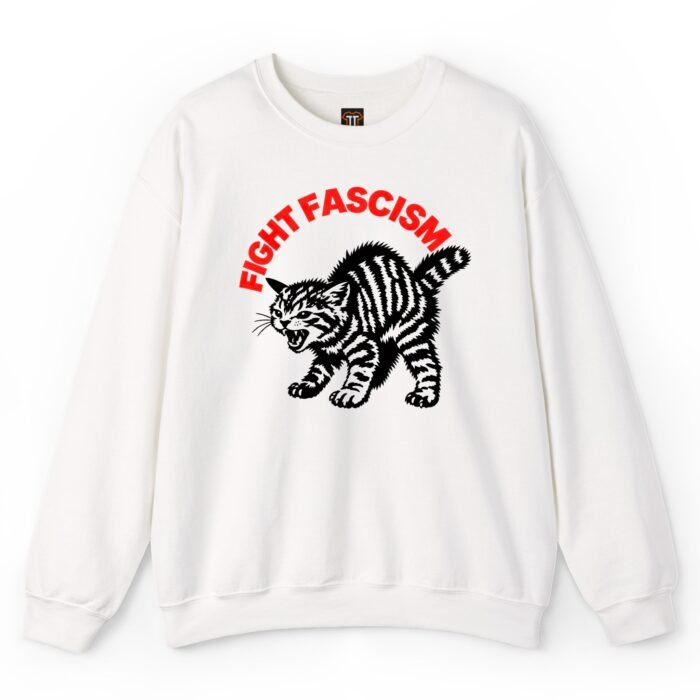 Fight Fascism Grumpy Cat Sweatshirt Fight Fascism Grumpy Cat Sweatshirt