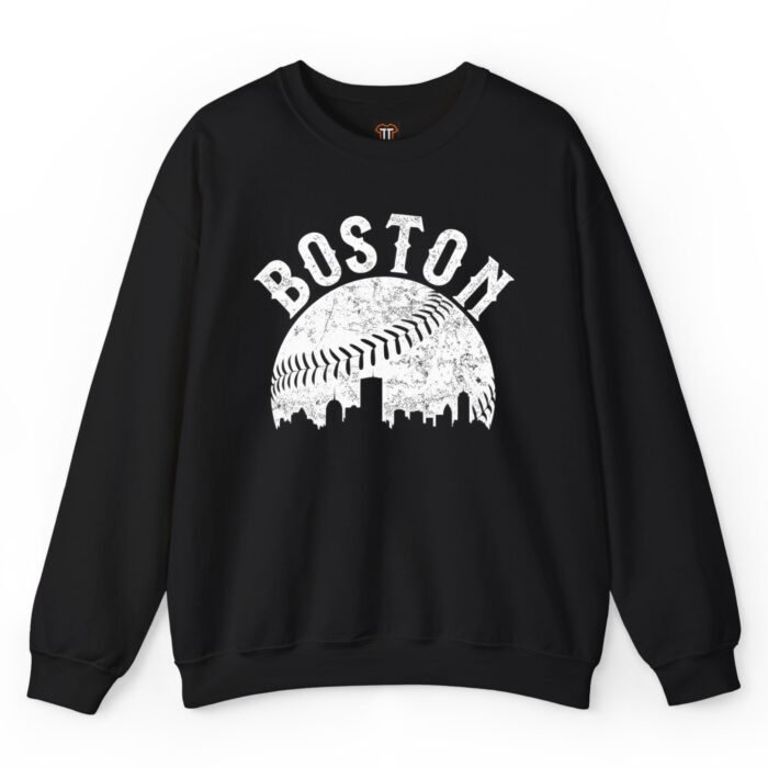 Vintage Boston Baseball Skyline Sweatshirt Vintage Boston Baseball Skyline Sweatshirt