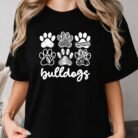Bulldog Paw Print T-Shirt