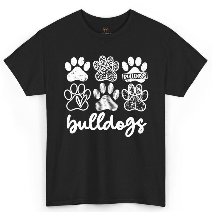 Bulldog Paw Print T-Shirt Bulldog Paw Print Shirt