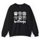 Bulldog Paw Print Sweatshirt
