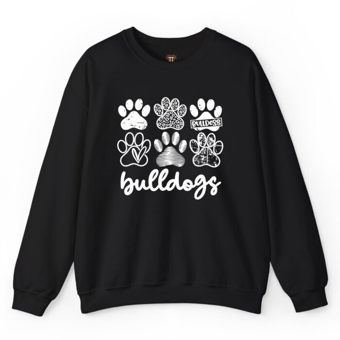 Bulldog Paw Print Sweatshirt Bulldog Paw Print Sweatshirt