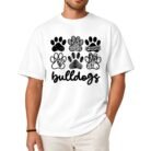 Bulldog Paw Print T-Shirt