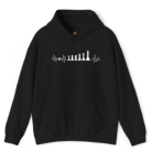 Chess Heartbeat Hoodie with Heart and Chess Pieces
