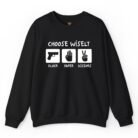 Choose Wisely Glock Paper Scissors Sweatshirt