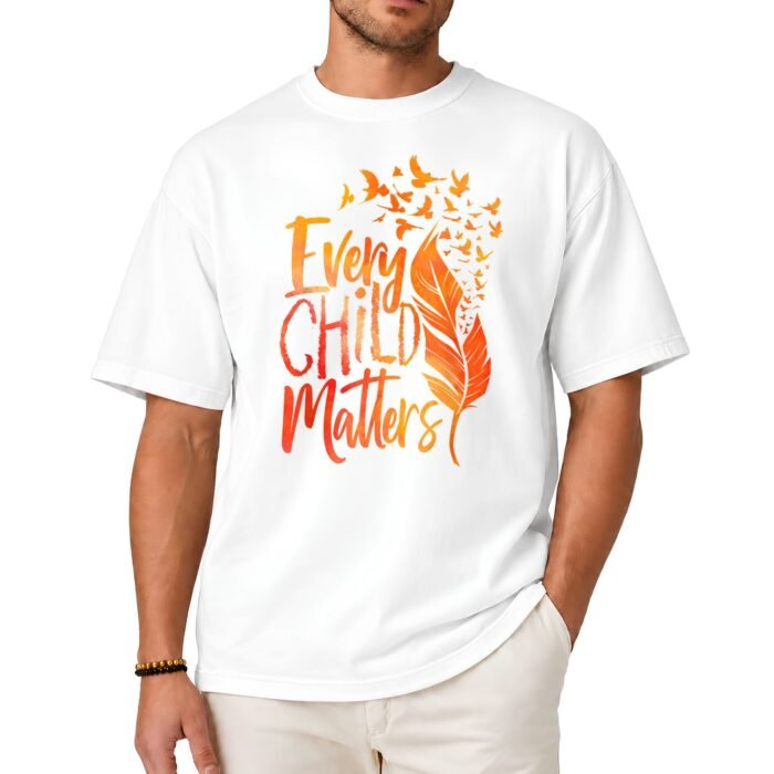 Every Child Matters Feather and Birds Shirt Every Child Matters Feather and Birds Shirt