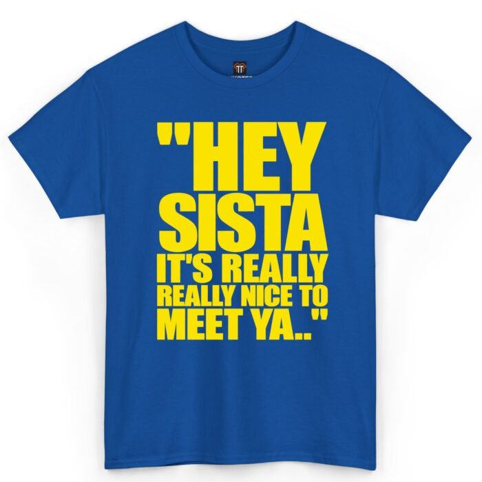 Hey Sista It's Really Really Nice to Meet Ya Shirt Hey Sista It's Really Really Nice to Meet Ya Shirt