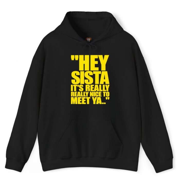 Hey Sista It's Really Really Nice to Meet Ya Hoodie Hey Sista It's Really Really Nice to Meet Ya Hoodie