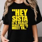 Hey Sista It's Really Really Nice to Meet Ya Shirt