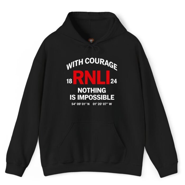 With Courage Nothing Is Impossible RNLI Hoodie With Courage Nothing Is Impossible RNLI Hoodie