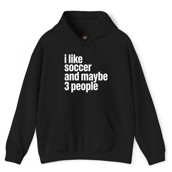 I Like Soccer and Maybe 3 People Hoodie