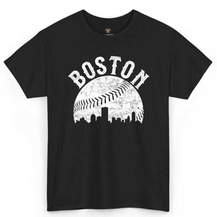 Vintage Boston Baseball Skyline Shirt Vintage Boston Baseball Skyline Shirt
