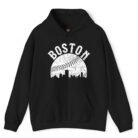 Vintage Boston Baseball Skyline Hoodie