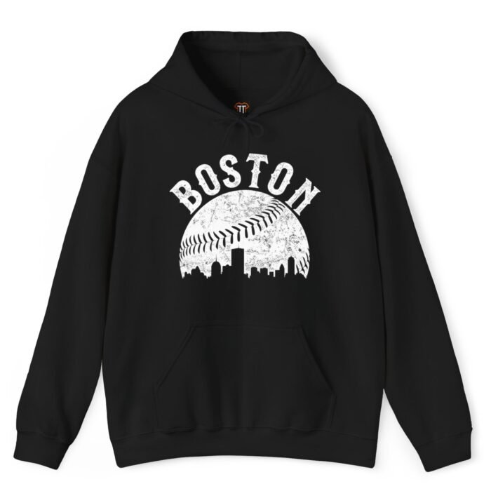 Vintage Boston Baseball Skyline Hoodie Vintage Boston Baseball Skyline Hoodie