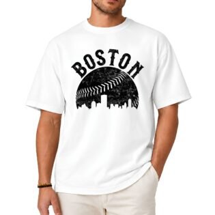 Vintage Boston Baseball Skyline Shirt