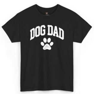 Dog Dad Shirt with Paw Print