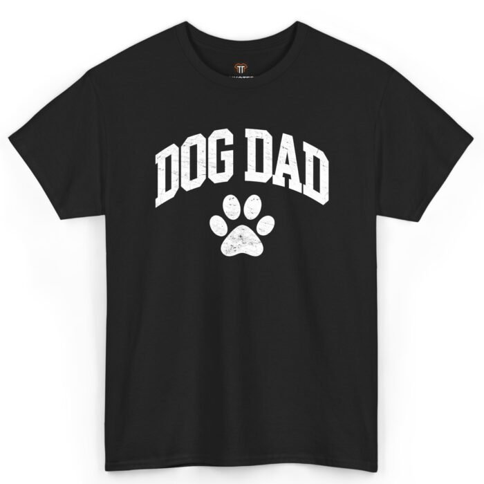 Dog Dad Shirt with Paw Print Dog Dad Shirt with Paw Print