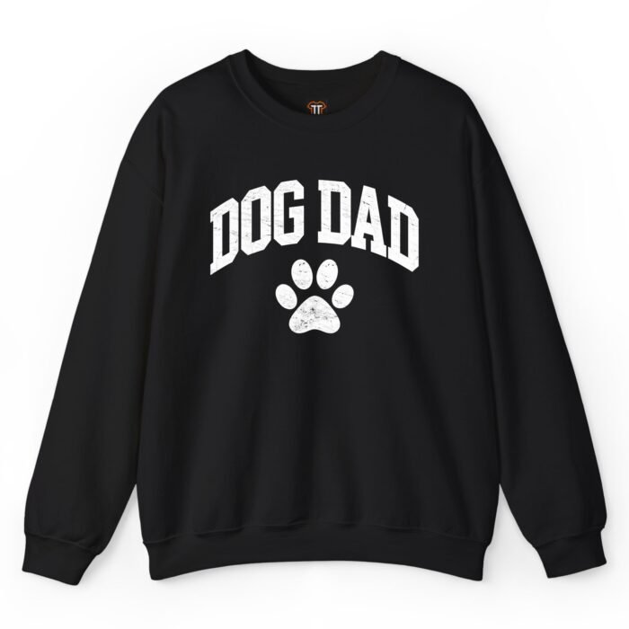 Dog Dad Sweatshirt with Paw Print Dog Dad Sweatshirt with Paw Print