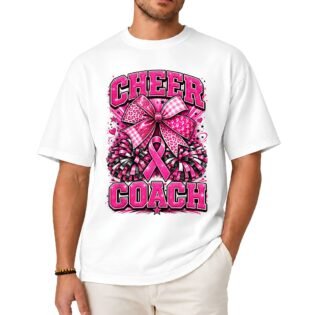 Cheer Coach Breast Cancer Awareness Shirt