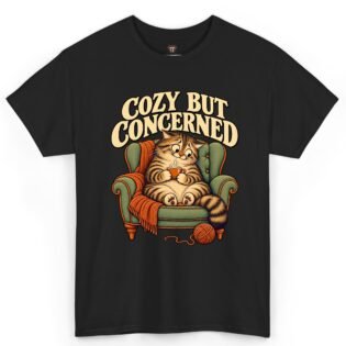 Cozy But Concerned Cat Lover Shirt