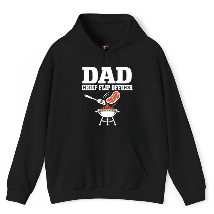 Dad Chief Flip Officer Hoodie Dad Chief Flip Officer Barbecue Grill Hoodie