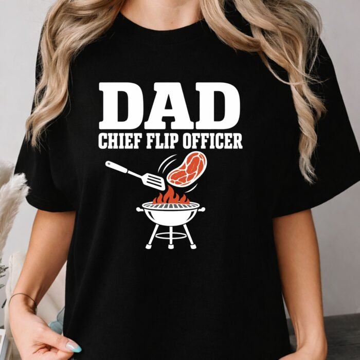 Dad Chief Flip Officer Shirt Dad Chief Flip Officer Barbecue Grill Shirt