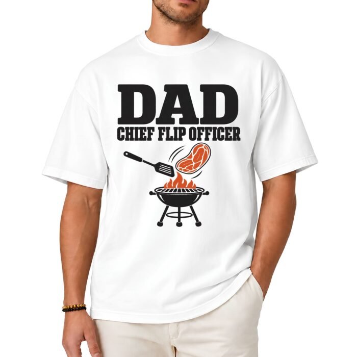 Dad Chief Flip Officer Shirt Dad Chief Flip Officer Barbecue Grill Shirt