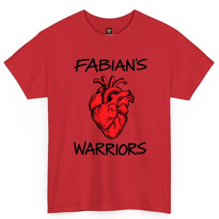Fabian's Warriors Anatomical Heart Shirt Fabian's Warriors Anatomical Heart Shirt