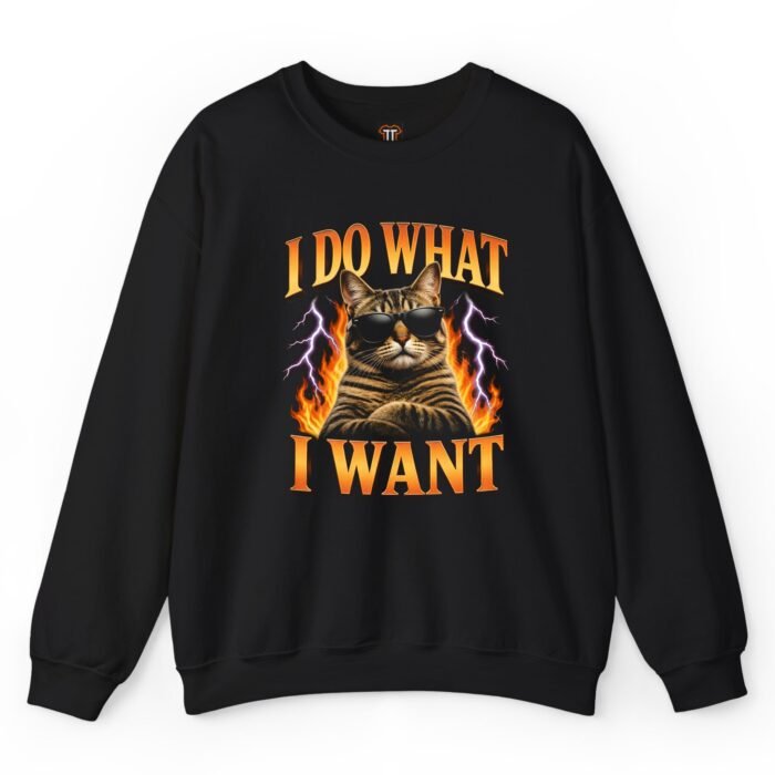 I Do What I Want Cat Sweatshirt I Do What I Want Cat Sweatshirt