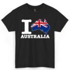I Love Australia Map Flag Shirt