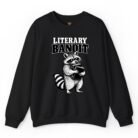 Literary Bandit Raccoon Book Lover Sweatshirt