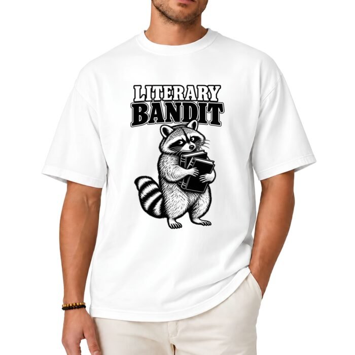 Literary Bandit Raccoon Book Lover Shirt Literary Bandit Raccoon Book Lover Shirt