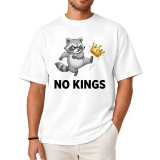 No Kings In America Raccoon Shirt