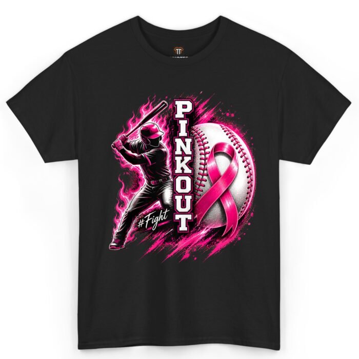 Pink Out Baseball Breast Cancer Awareness Shirt Pink Out Baseball Breast Cancer Awareness Shirt