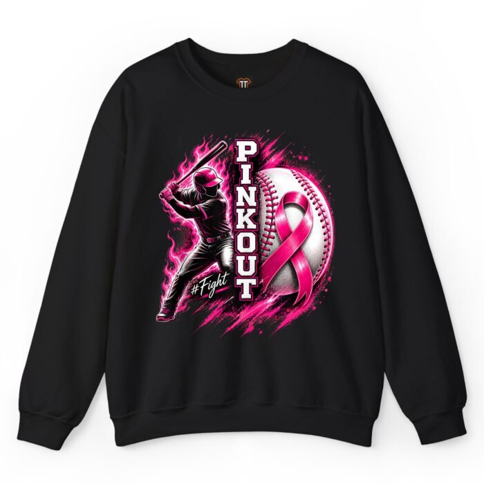 Pink Out Baseball Breast Cancer Awareness Sweatshirt Pink Out Baseball Breast Cancer Awareness Sweatshirt