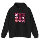 Pink Ribbon Baseball Breast Cancer Awareness Hoodie