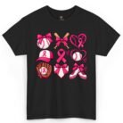 Pink Ribbon Baseball Breast Cancer Awareness Shirt