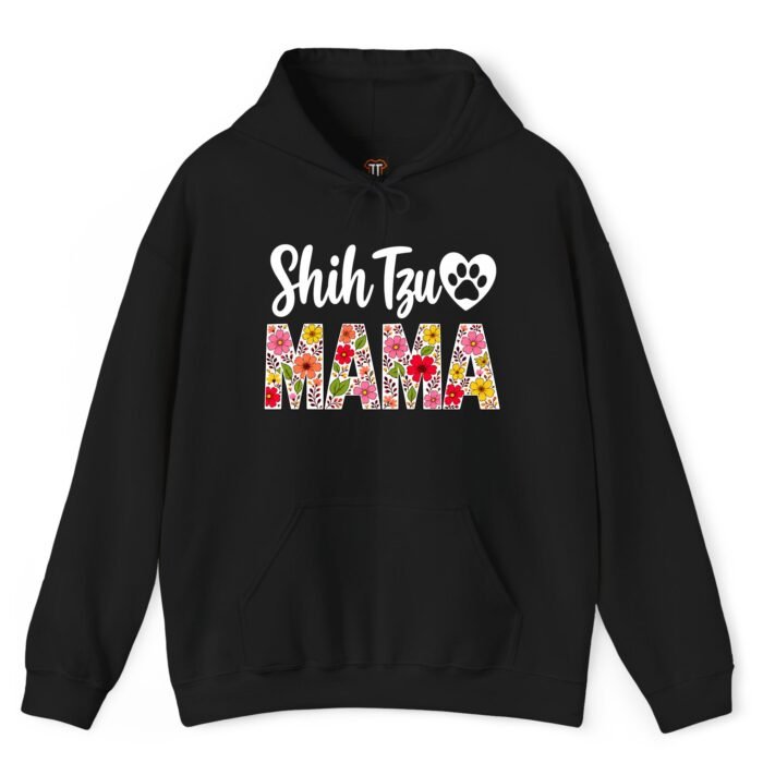 Shih Tzu Mama Hoodie – Floral Dog Mom Gift for Pet Lovers Shih Tzu Mama Hoodie – Floral Dog Mom Gift for Pet Lovers