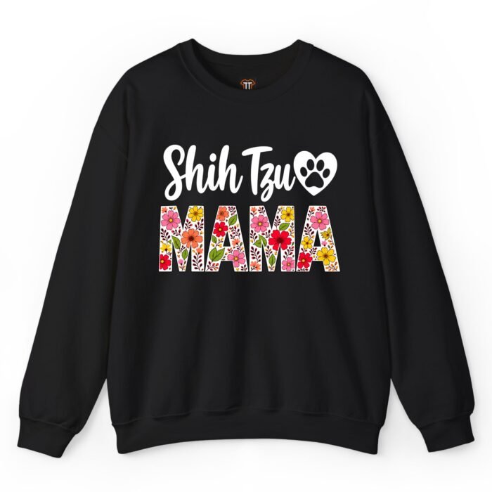 Shih Tzu Mama Sweatshirt – Floral Dog Mom Gift for Pet Lovers Shih Tzu Mama Sweatshirt – Floral Dog Mom Gift for Pet Lovers