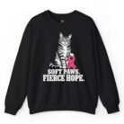 Soft Paws Fierce Hope Breast Cancer Awareness Cat Sweatshirt