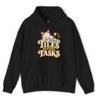 Tiles Before Tasks Mahjong Cat Hoodie