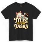 Tiles Before Tasks Mahjong Cat Shirt
