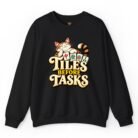 Tiles Before Tasks Mahjong Cat Sweatshirt