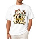 Tiles Before Tasks Mahjong Cat Shirt